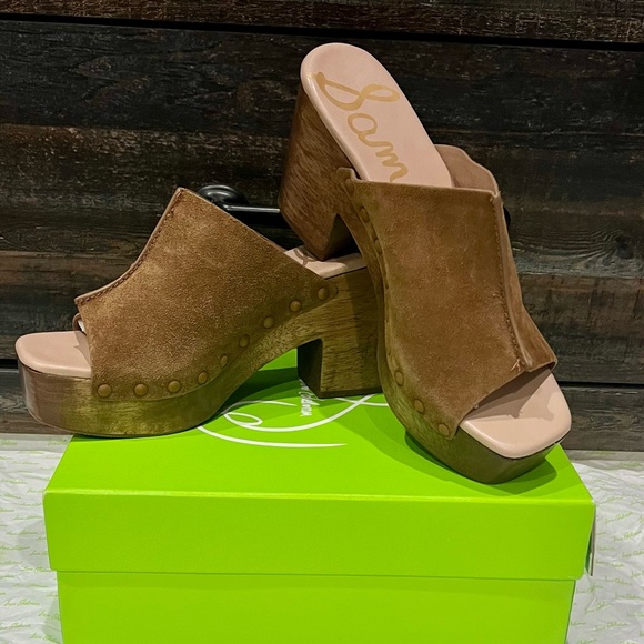New Sam Edelman JOSSELYN MULE Whiskey Suede size 10 - Picture 6 of 14